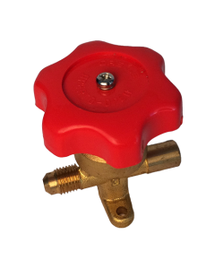  Hand Shut Off Valve,Brass, 1/4"