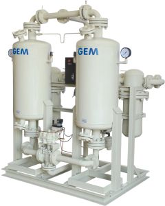 Heatless Compressed Air Dryer 500 CFM Dessicant Activated Alumina