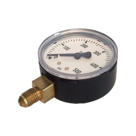  Pressure Gauge, 0 to 500PSI, Bottom Entry